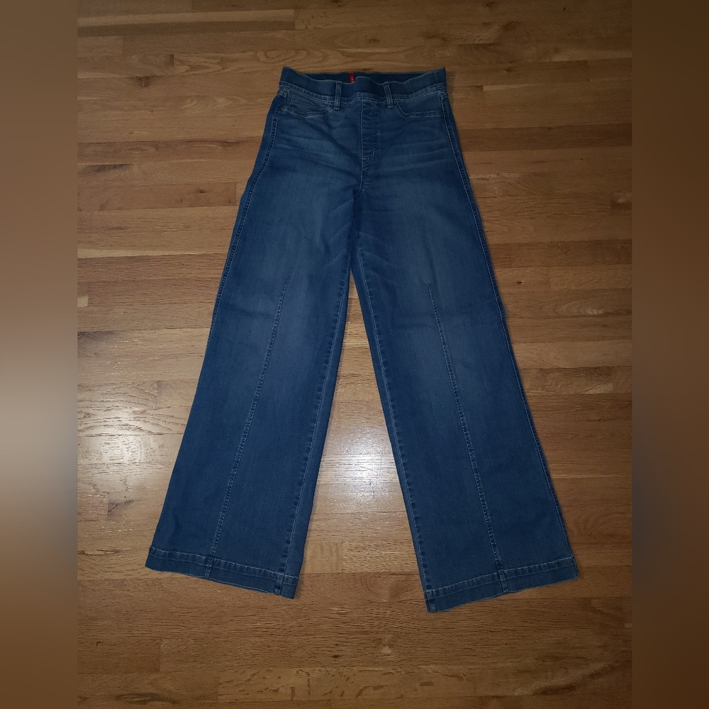 Spanx wide leg jeans (tall)34" inseam large